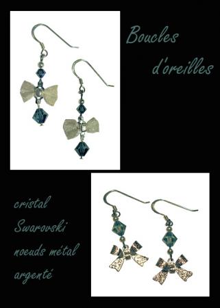 100 - Boucles do'oreilles noeuds papillon