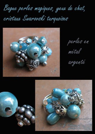 54 - Bague turquoise