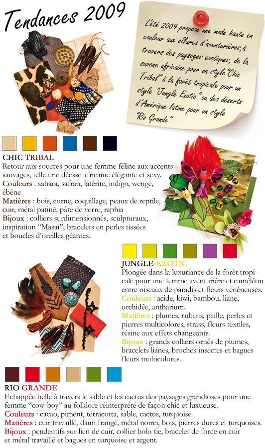 Tendances bijoux 2009 Tendances bijoux Eclat de mode 2009